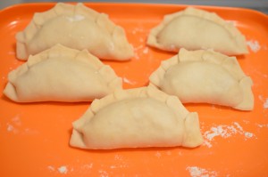 Home made Kimchi Mandu