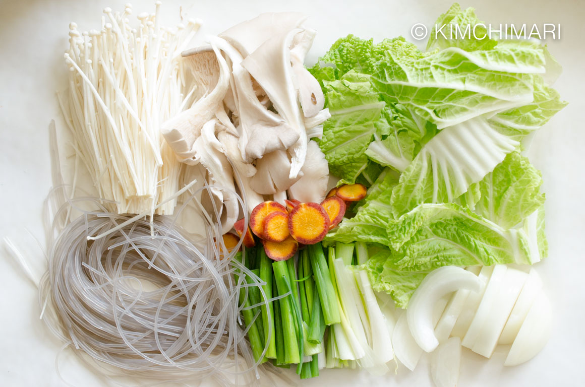 Bulgogi Hot Pot - Vegetable Ingredients