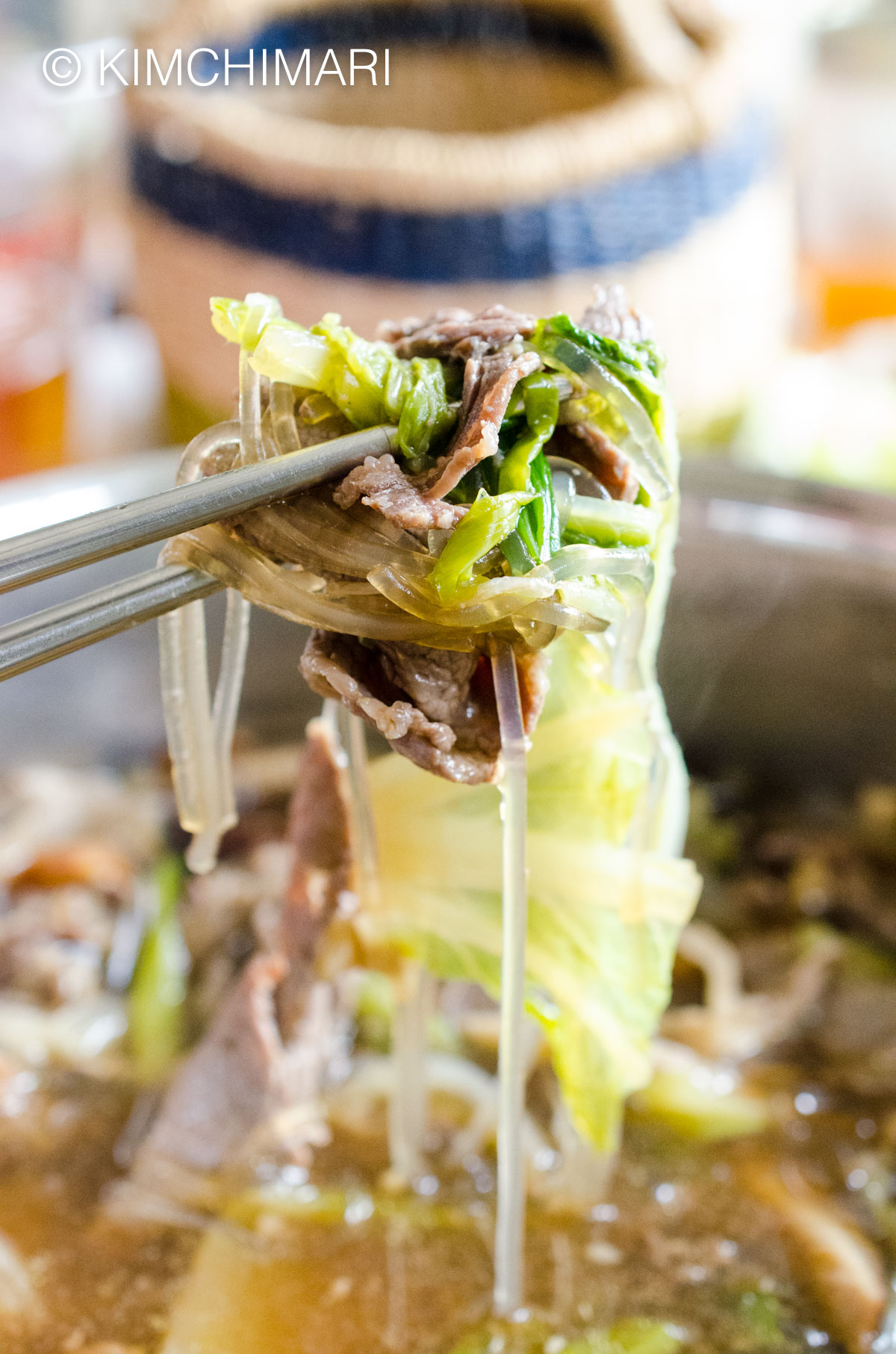 Bulgogi Hot Pot (Jeongol) Closeup