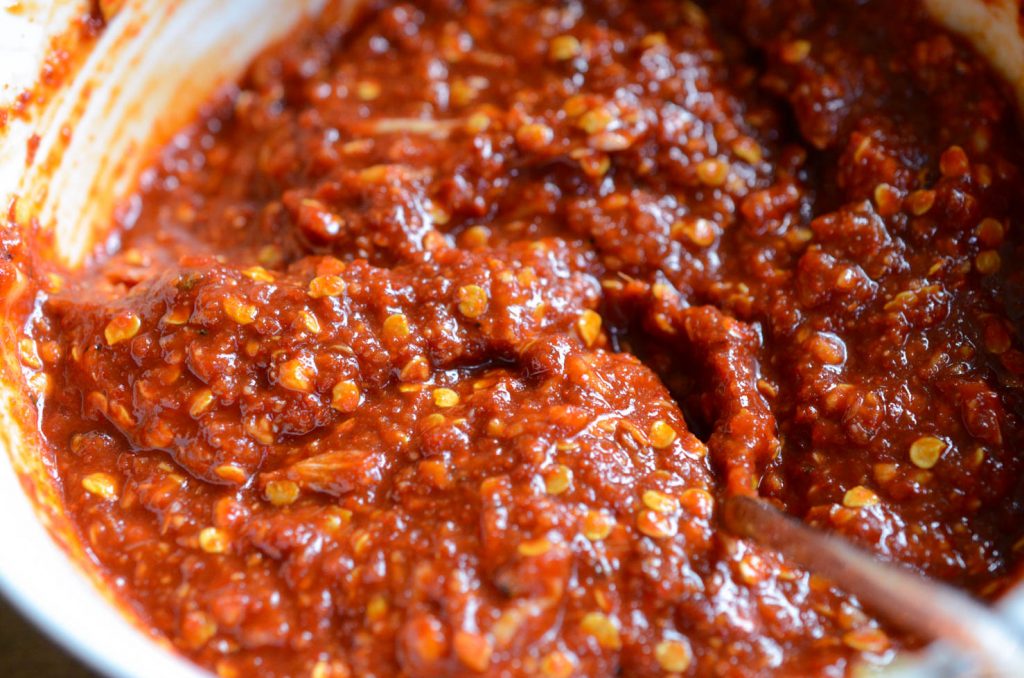 chili seasoning paste for easy kimchi