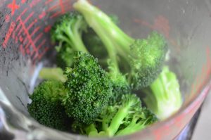 Cooked Broccoli florets for Easy Tofu Recipe