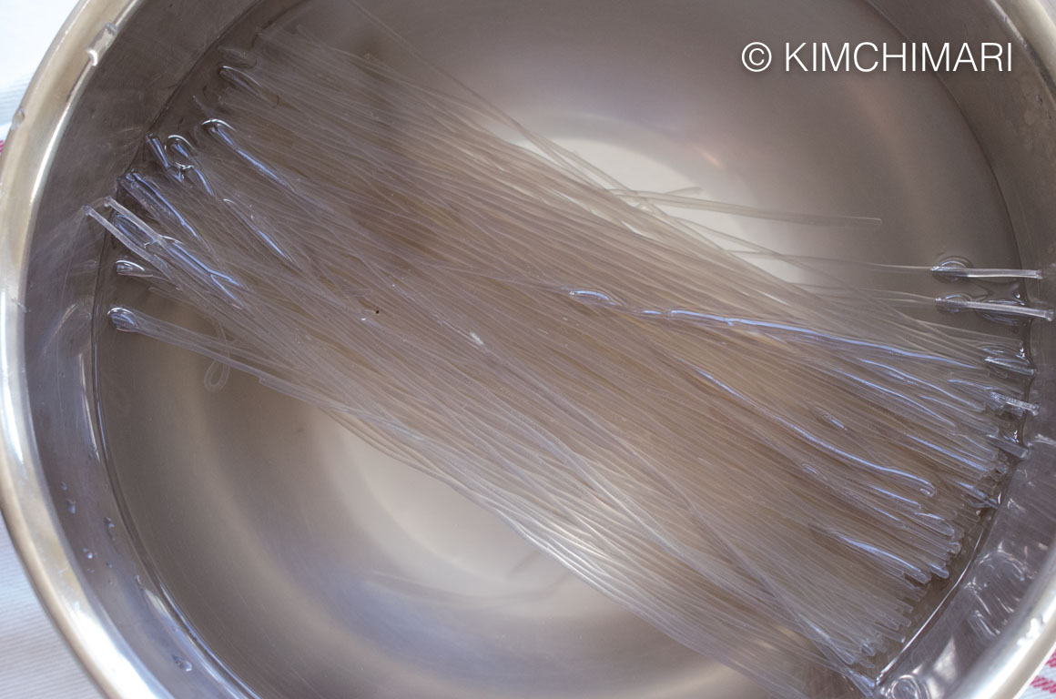 Glass Noodles in Water for Bulgogi Hot Pot