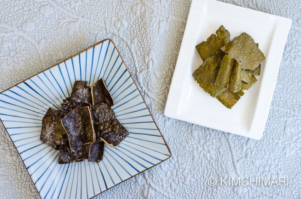 Dasima Twigak (fried kelp chips) - two kinds