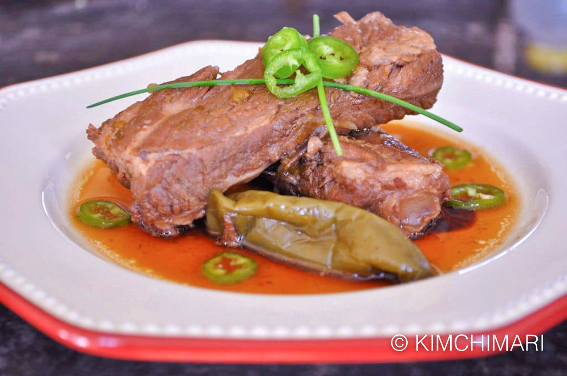 Dwaeji Galbi Jorim Soy Braised Pork Ribs