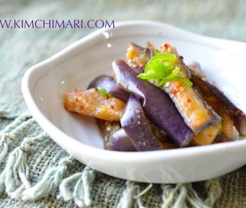 Eggplant namul (가지나물 Gahji Namul)