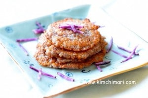 Korean potato pancakes (감자전 Gamjajeon)