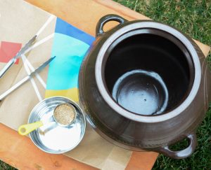 Tools for sterilizing korean hangari or onggi (glazed clay vessel) for making gochujang