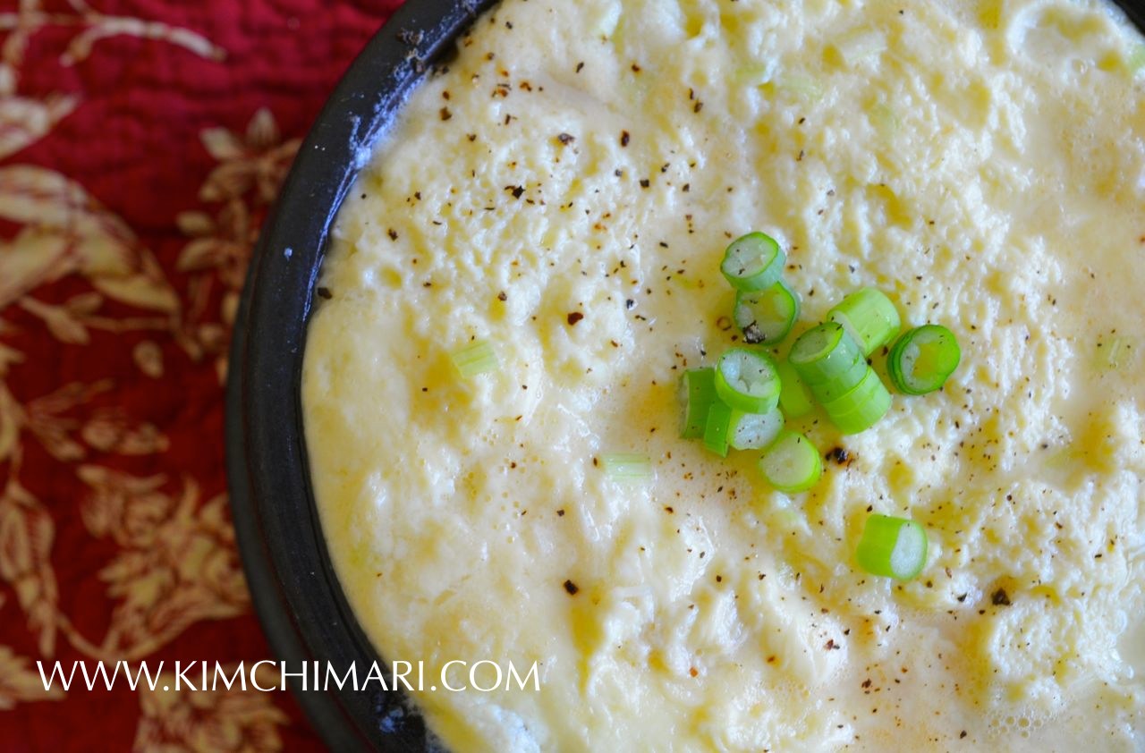 Korean Steamed Eggs in Hot Pot