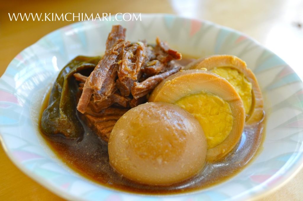 Jangjorim - Korean beef side dish braised in soy sauce