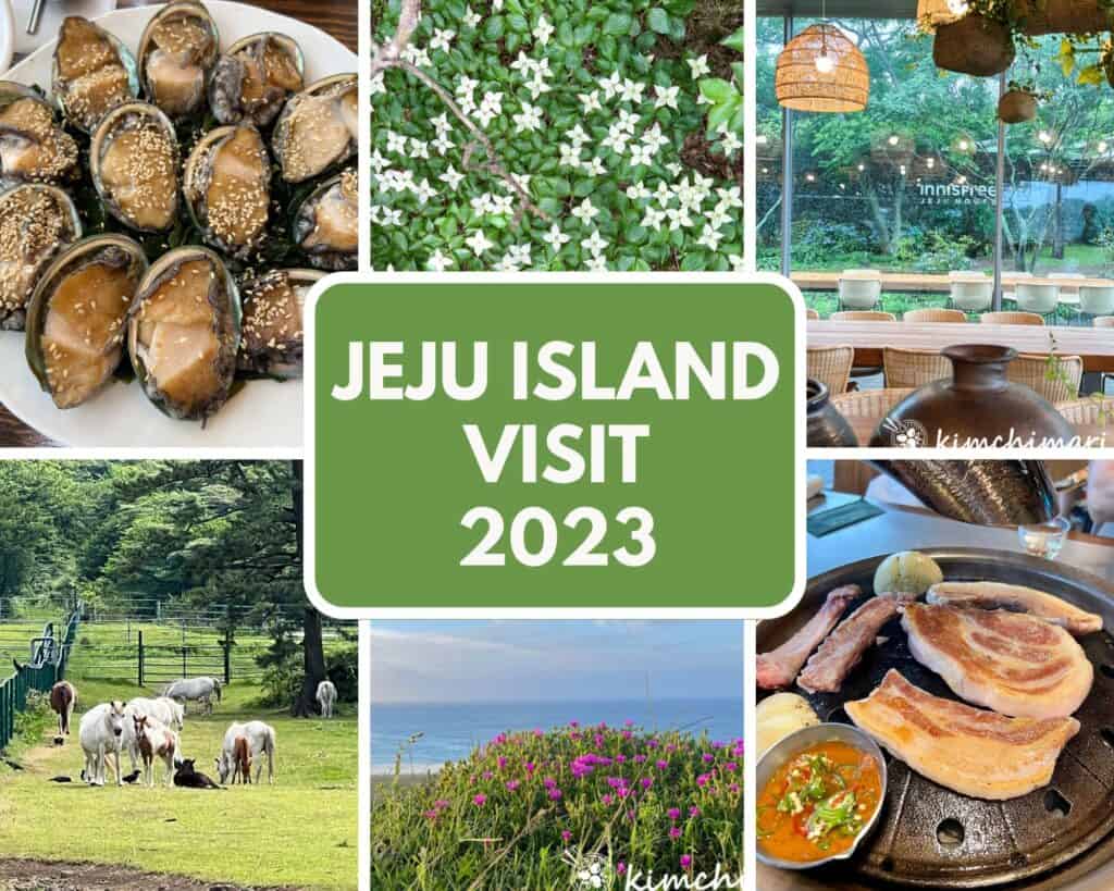 jeju island visit 2023 collage image