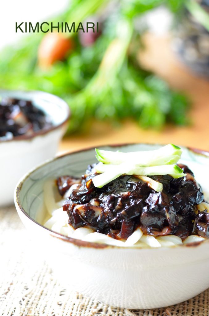 Noodles in Black Bean Sauce