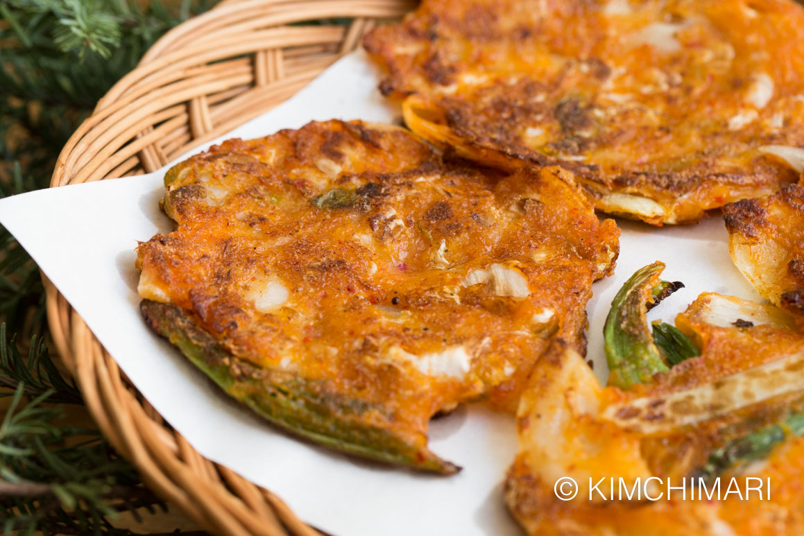 Kimchi Pancakes freshly made