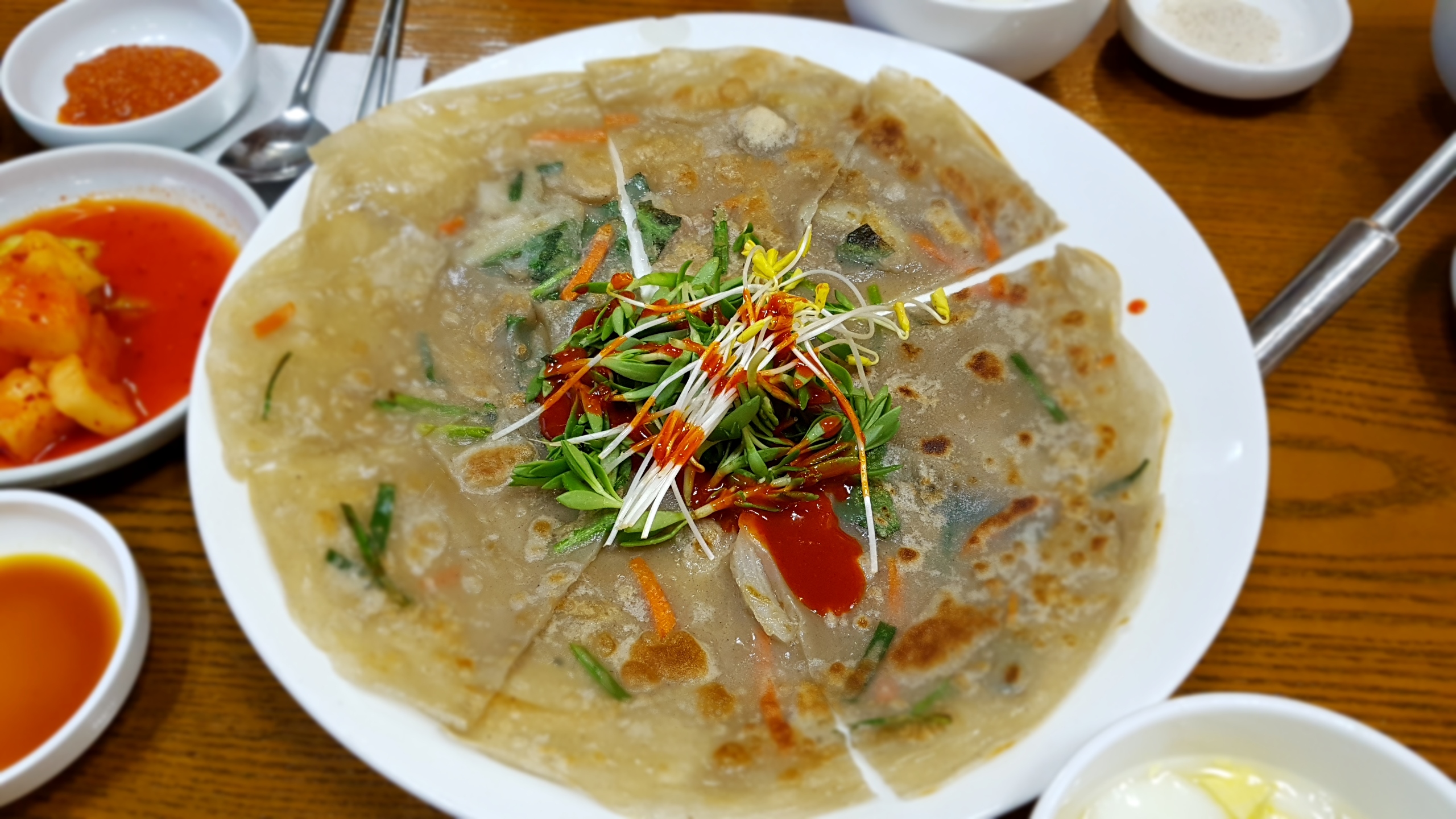 korean buckwheat pancake at Nurungji Baeksuk Seongbukdong