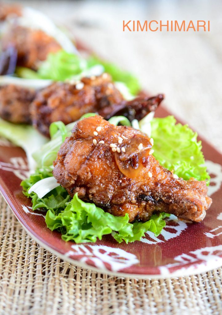 Korean Fried Chicken glazed with Sweet Garlic Spicy Soy Sauce