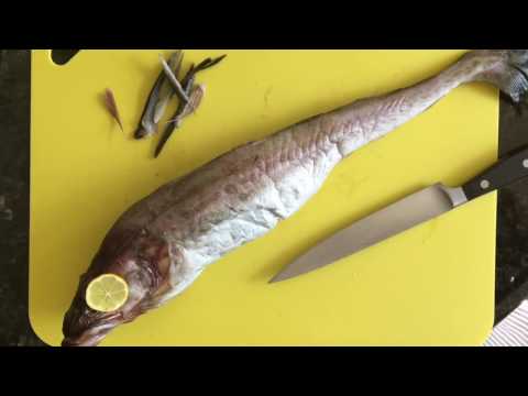 Cleaning Alaska Pollock for Dongtae Jjigae