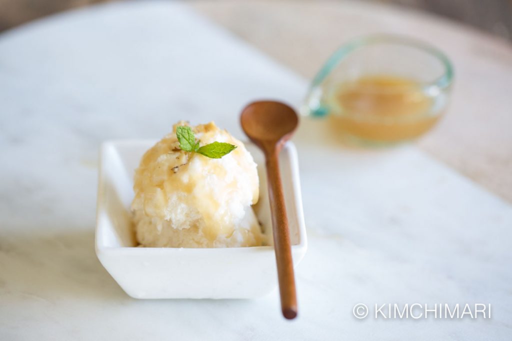 Makgeolli Ice Cream Closeup