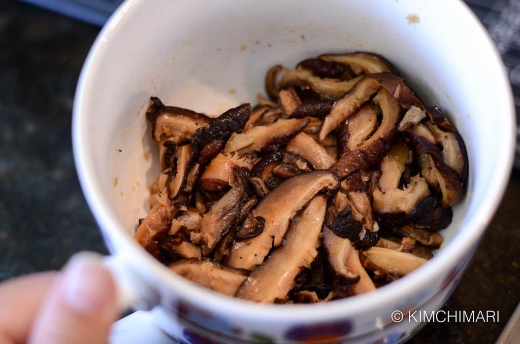 Marinated Shitake Mushrooms for Japchae