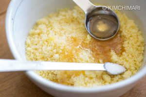 mung bean filling with honey and salt for songpyeon