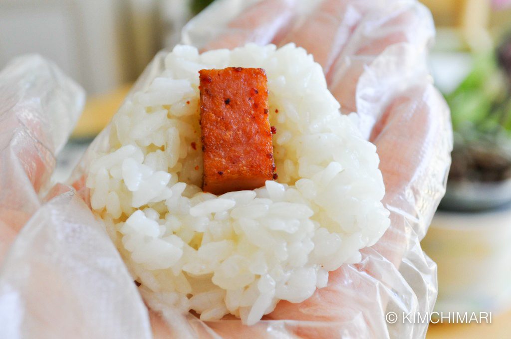 rice balls jumeok bap with spam