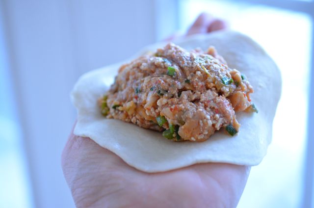 how much stuffing to put in your home style Korean mandu