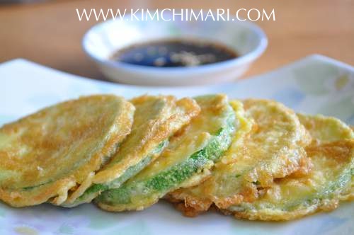 Zucchini Fritters (Hobak Jeon)