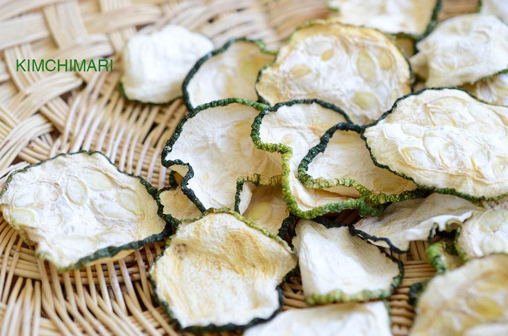 Zucchini Dried in Sun for 2 days in California summer