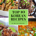 Top 10 Most Popular Korean Recipes - collage image